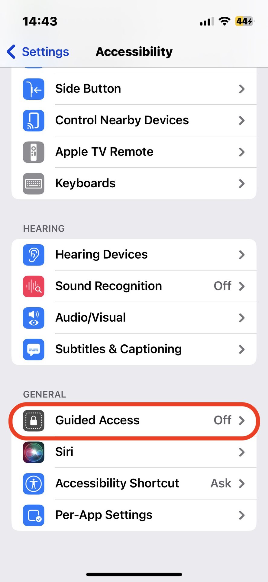 iphone lock youtube screen child accessibility guided access