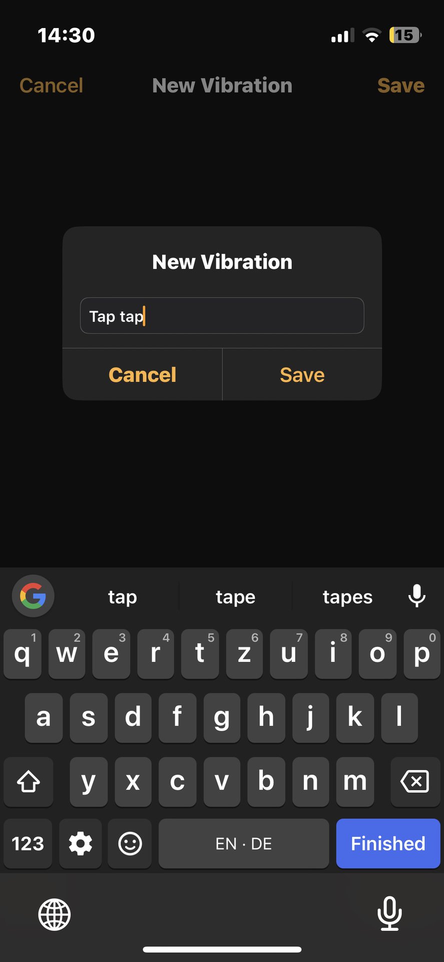 iphone clock app name new custom vibration
