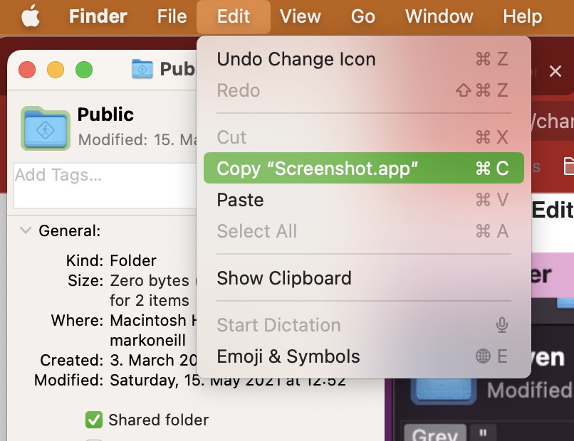 mac copy folder icon