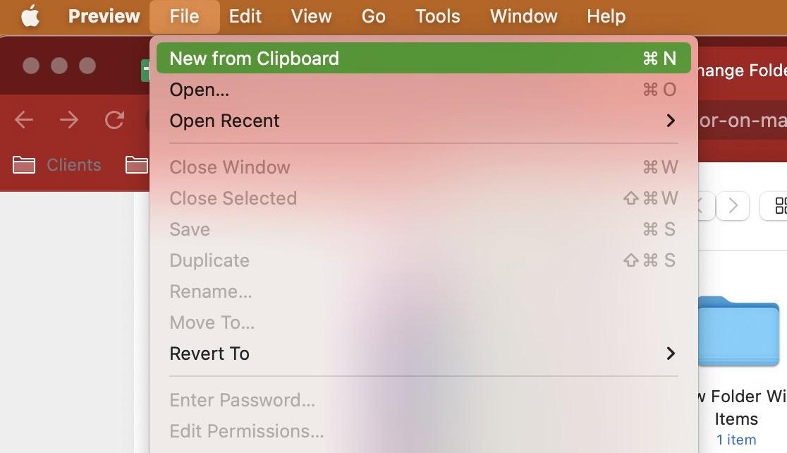 mac preview new from clipboard