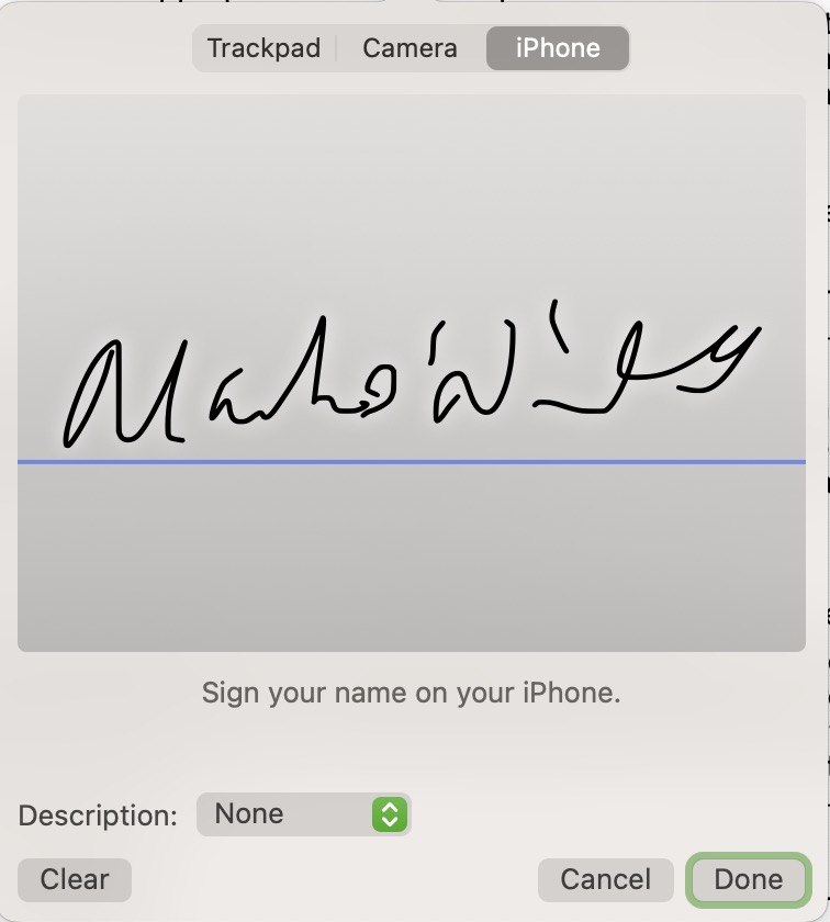 mac preview. edit mac signature