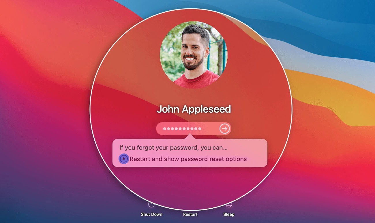 macos login password reset change mac password