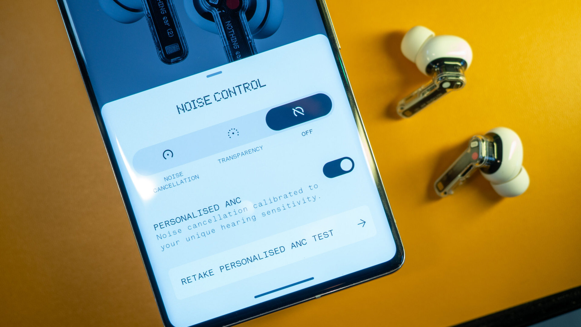 nothing ear 2 buds with phone app noise cancellation