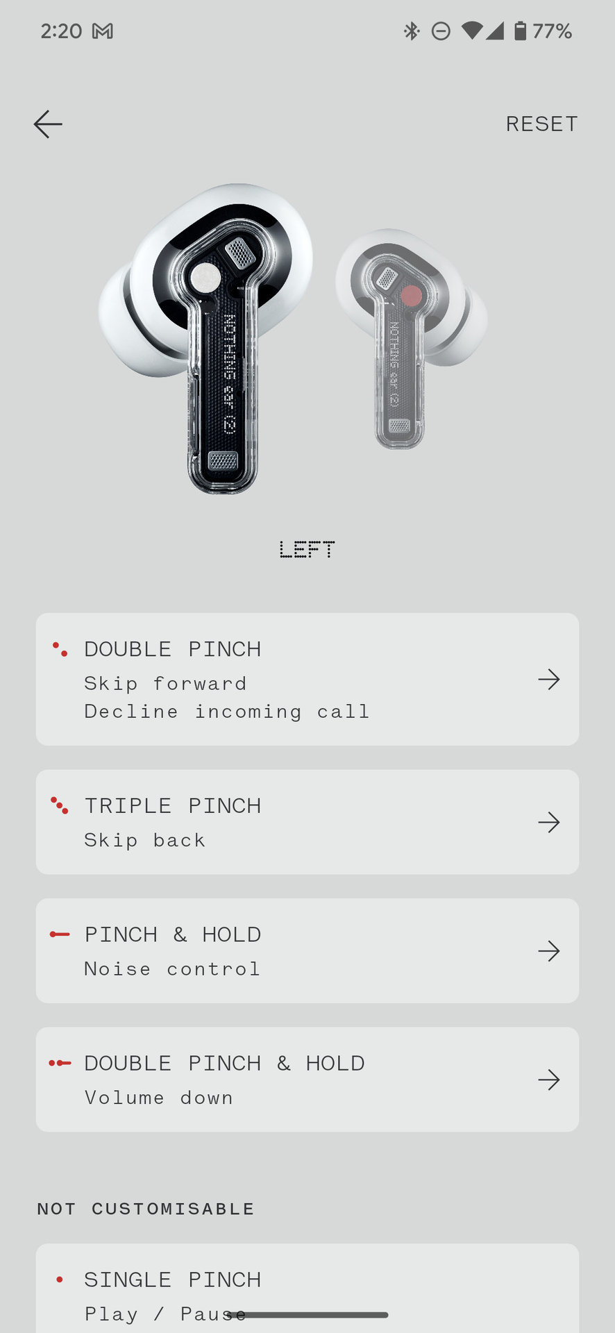 nothingx app ear 2 pinch controls 1