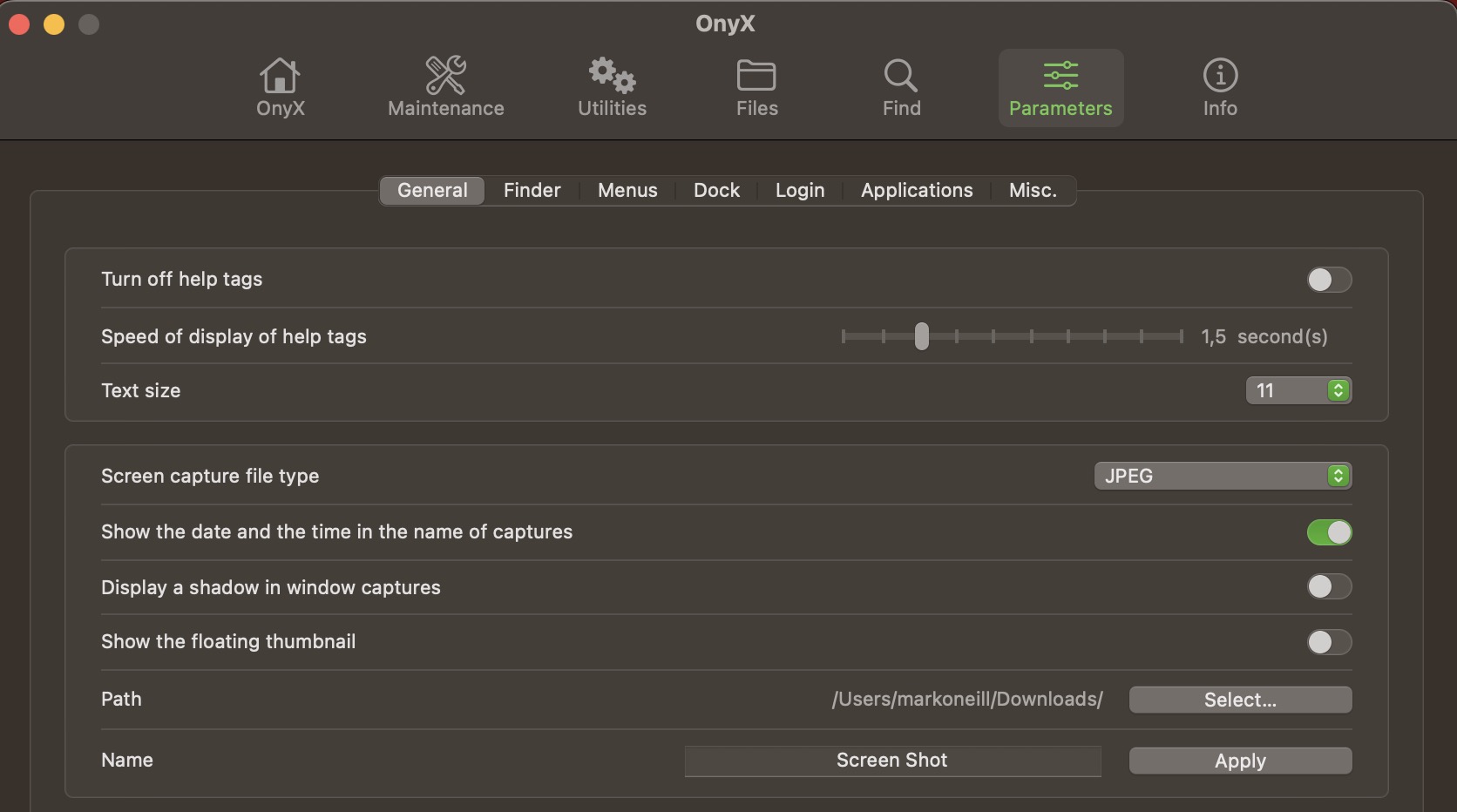 onyx mac screenshot