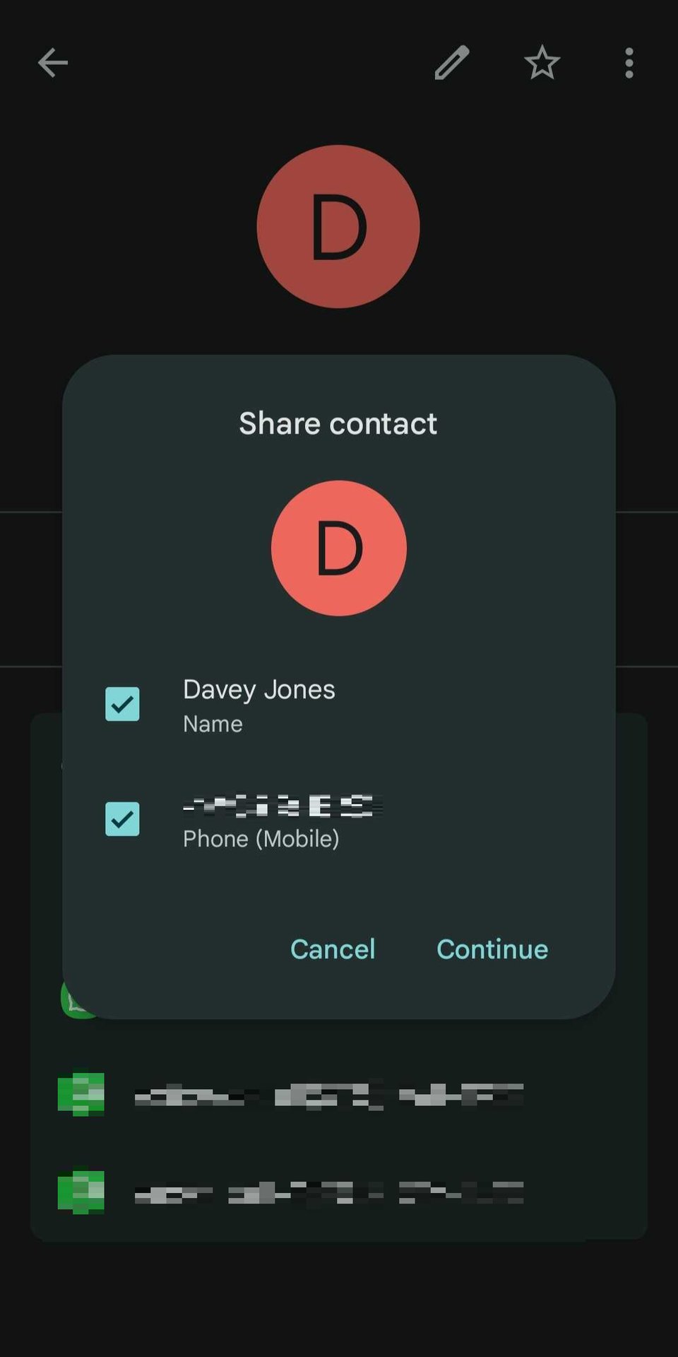 share google phone contact 2
