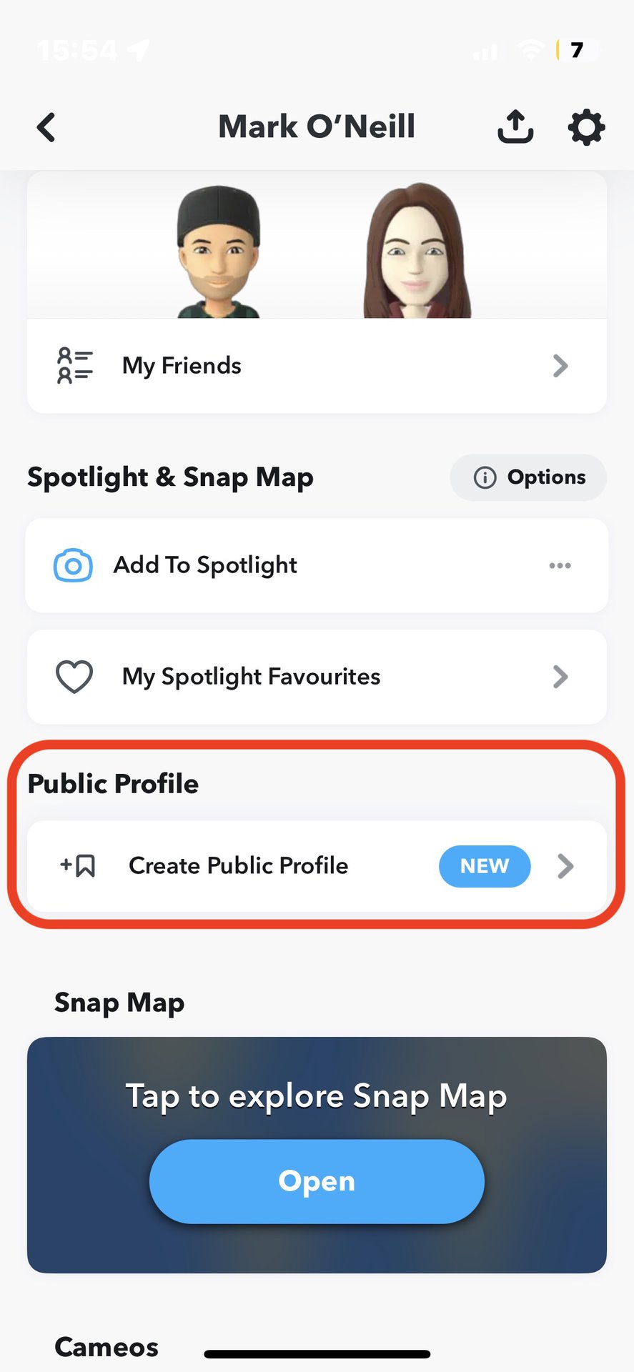 snapchat profile link