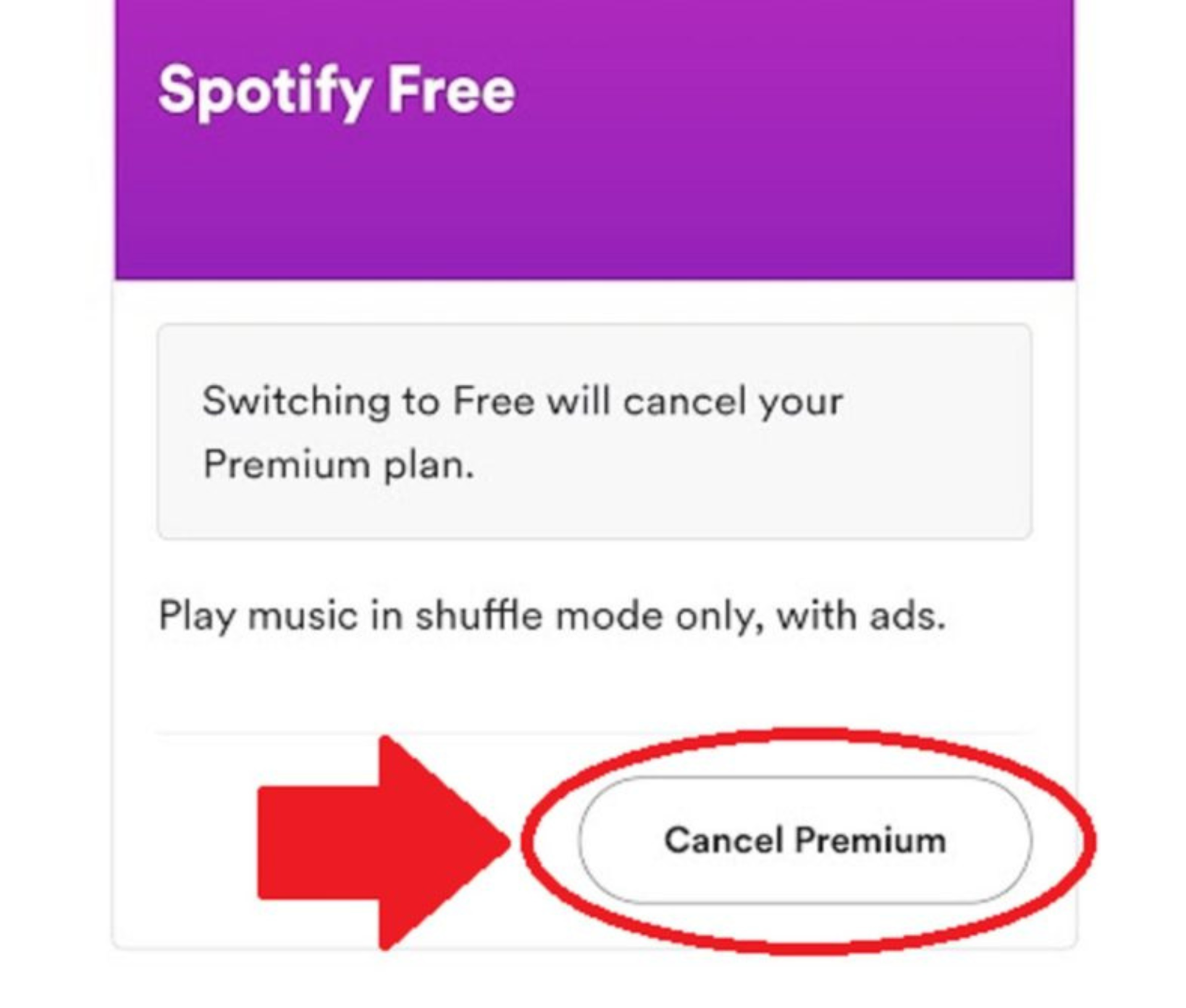 Spotify cancel premium