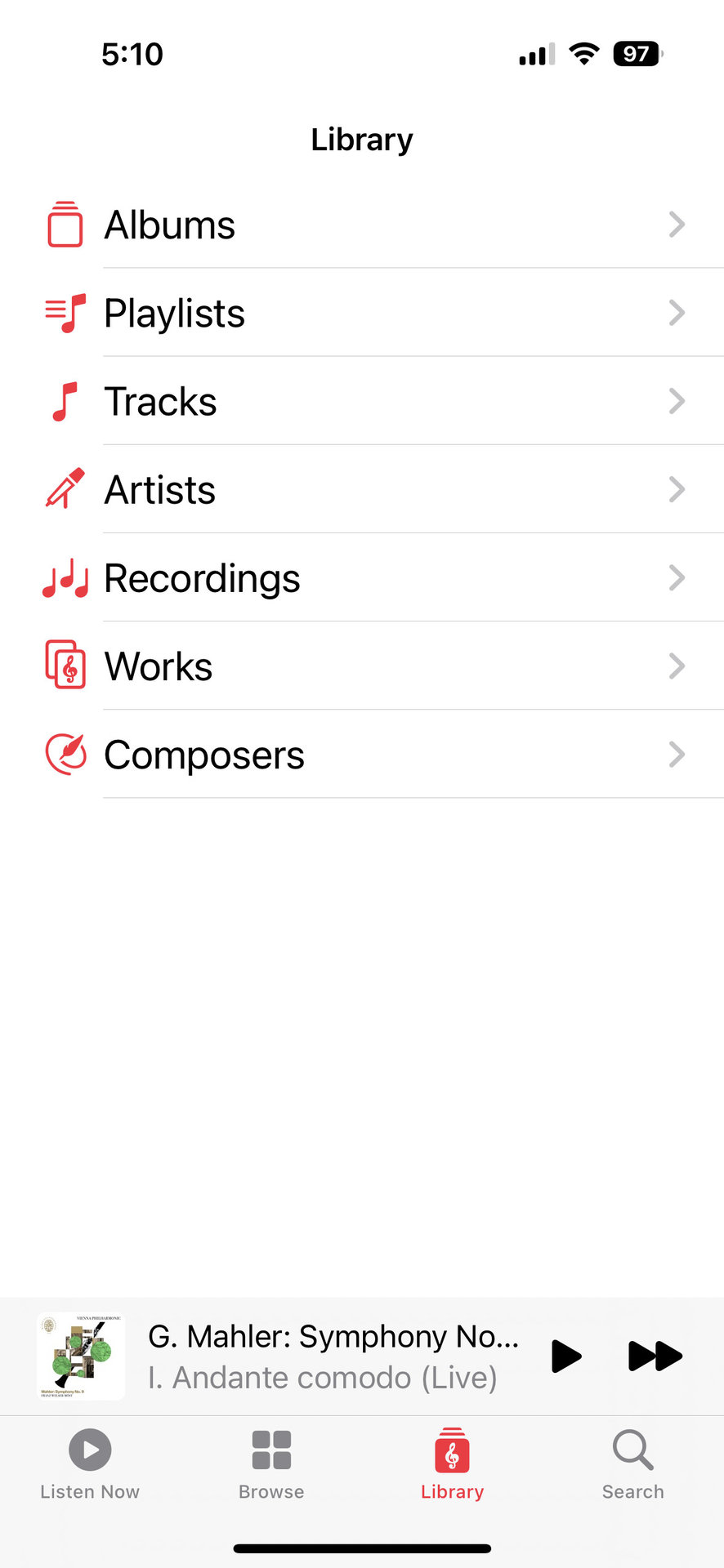 Apple Music Classical library