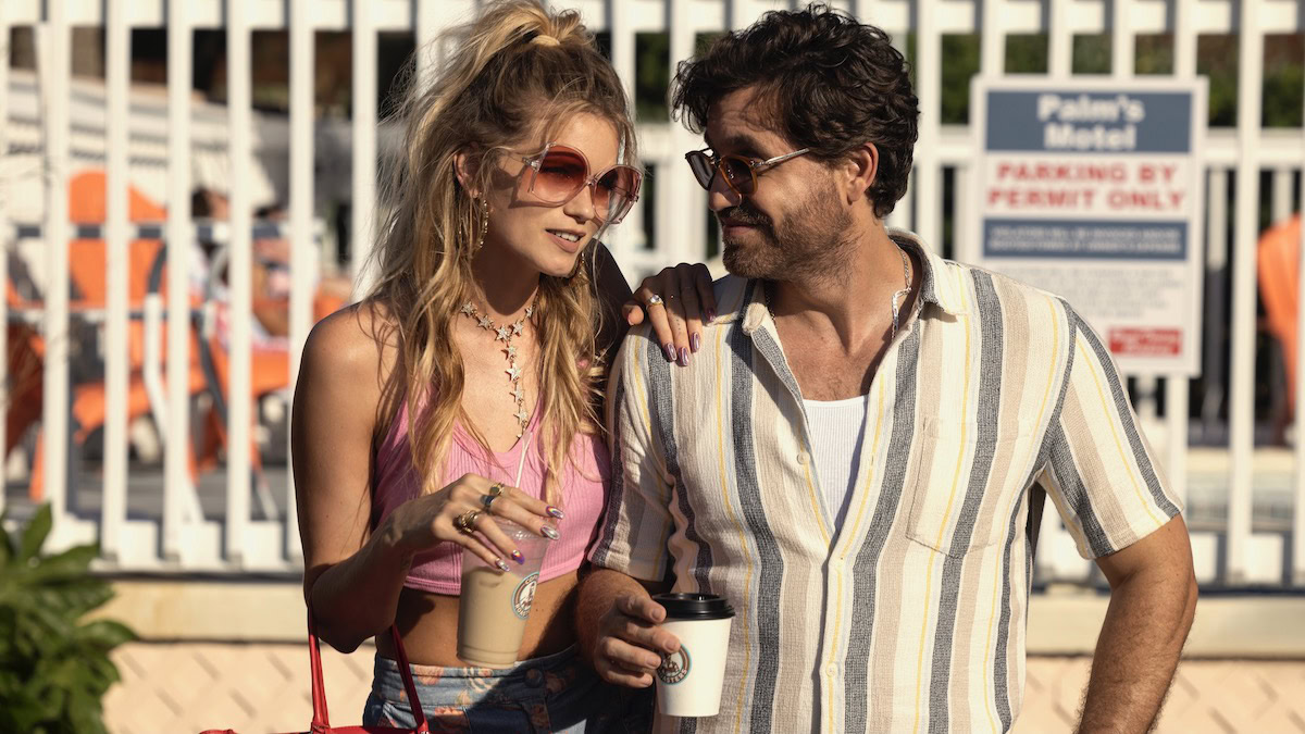 Abbey Lee as Delly West, Edgar Ramírez as Mike Valentine in Florida Man - best new streaming shows