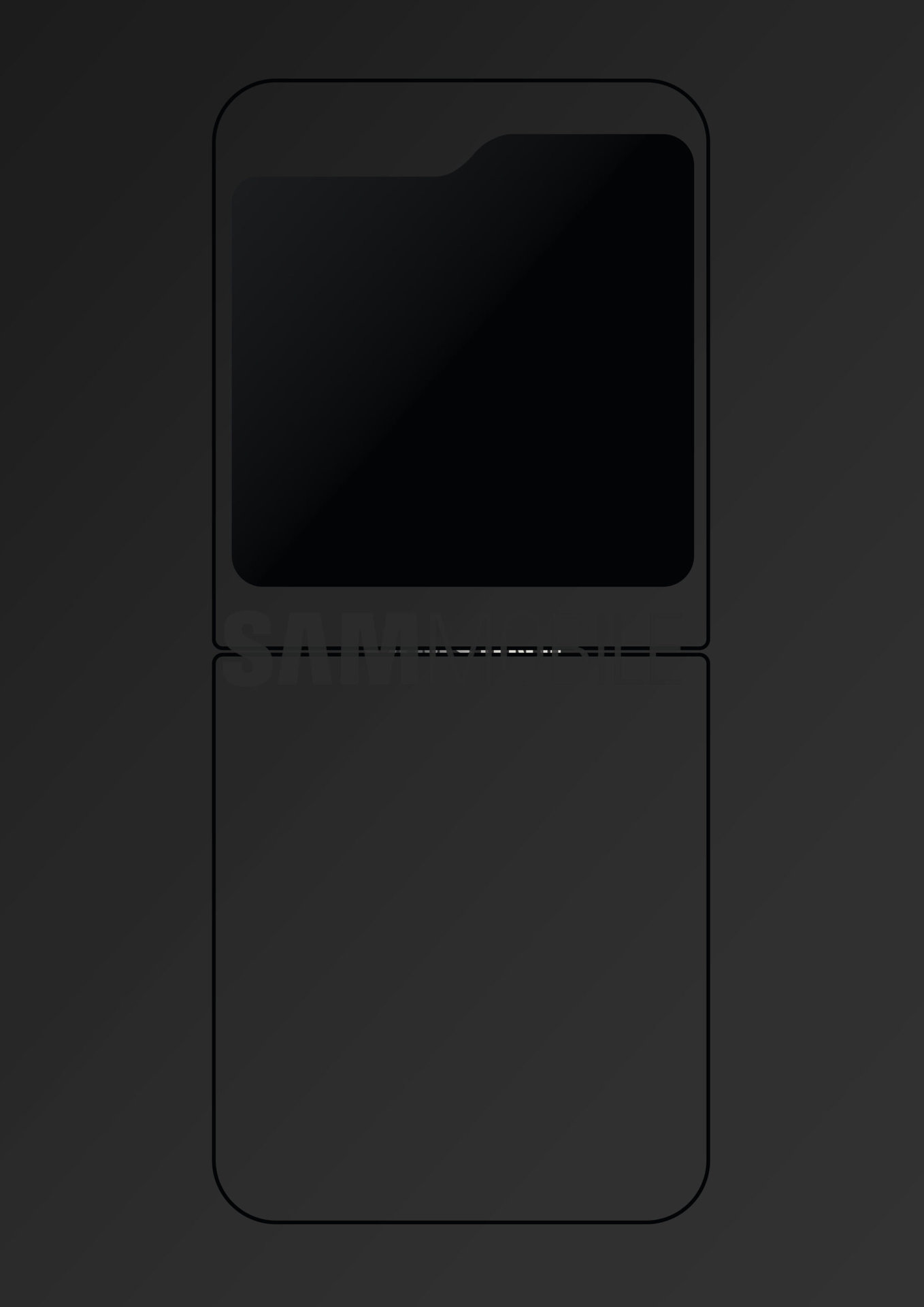 SamMobile's Galaxy Z Flip 5 cover display mockup