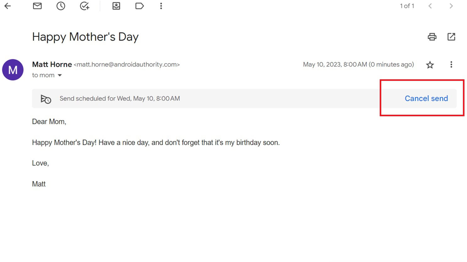Gmail Scheduled Email Cancel Send