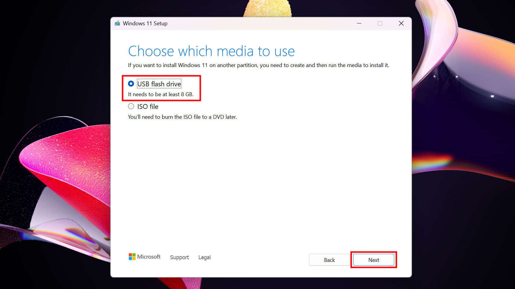 How to create a Windows installation device 3