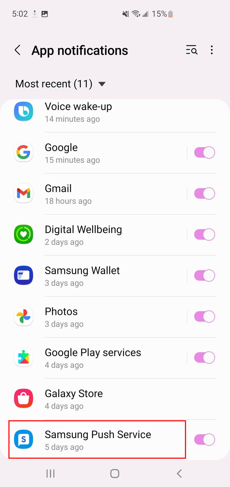 How to disable Samsung Push Service notifications (3)