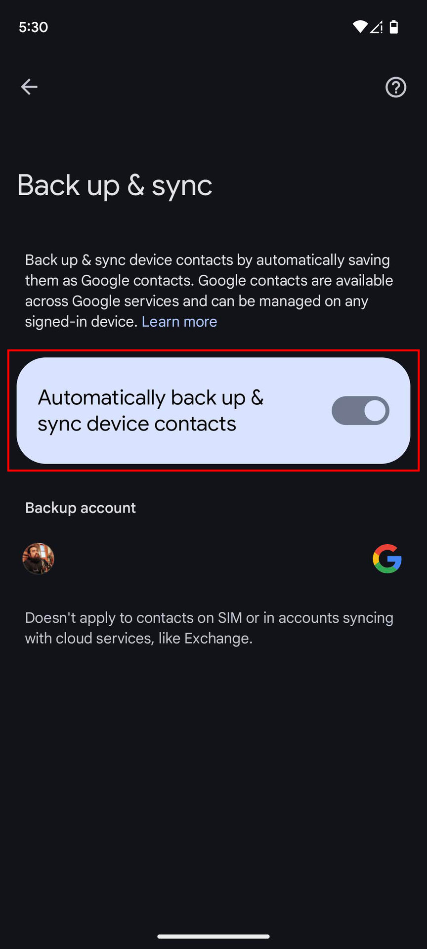 How to set up Contacts syncing to Google (9)