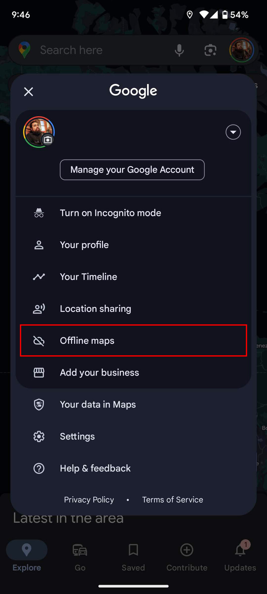 How to store Google Maps areas offline (2)