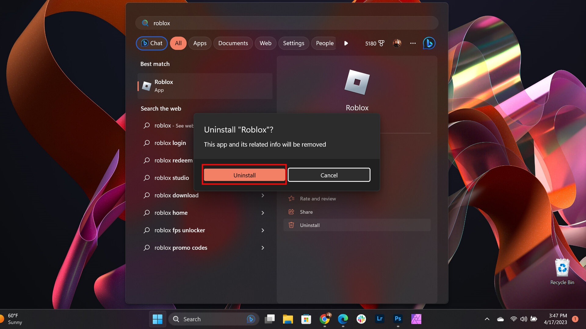 How to uninstall Roblox for Windows 2