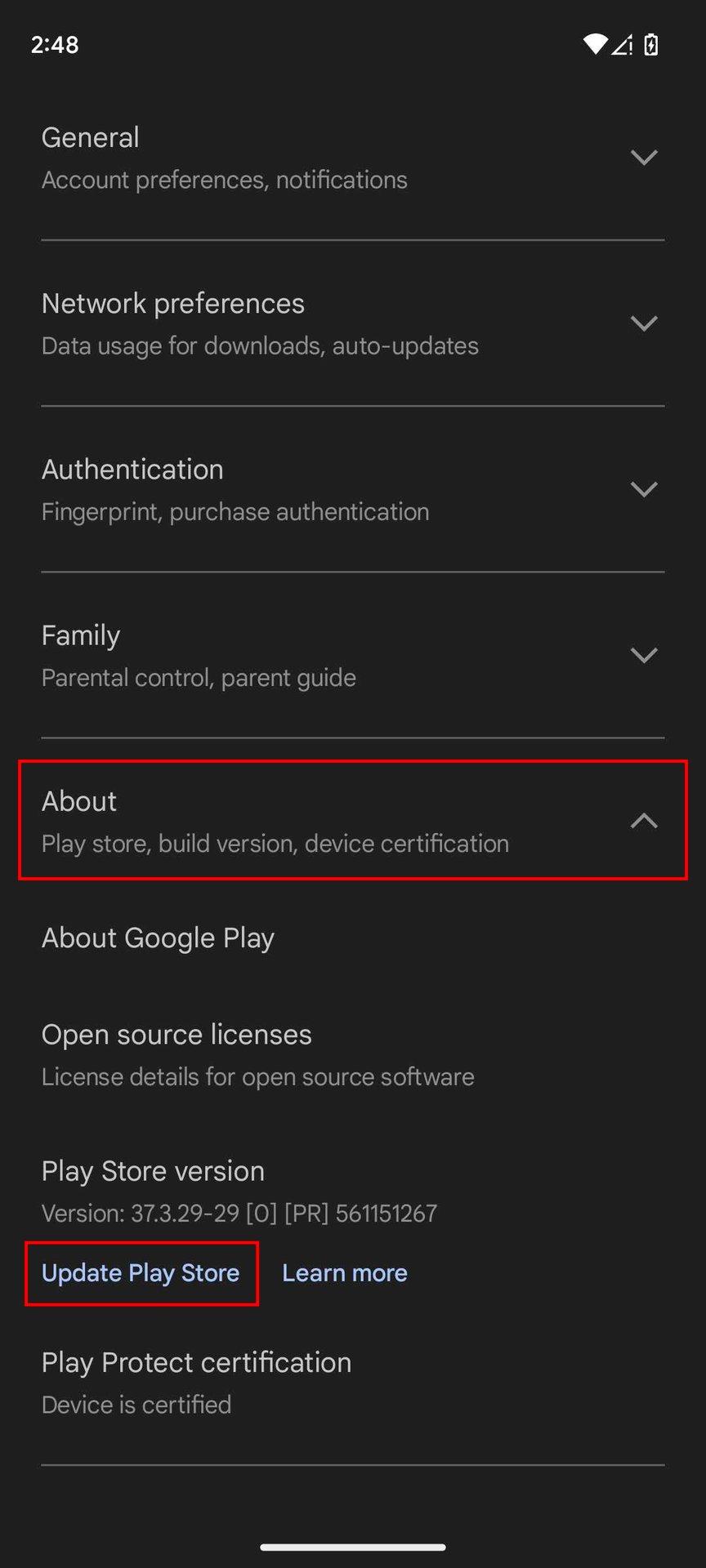 How to update the Google Play Store (3)