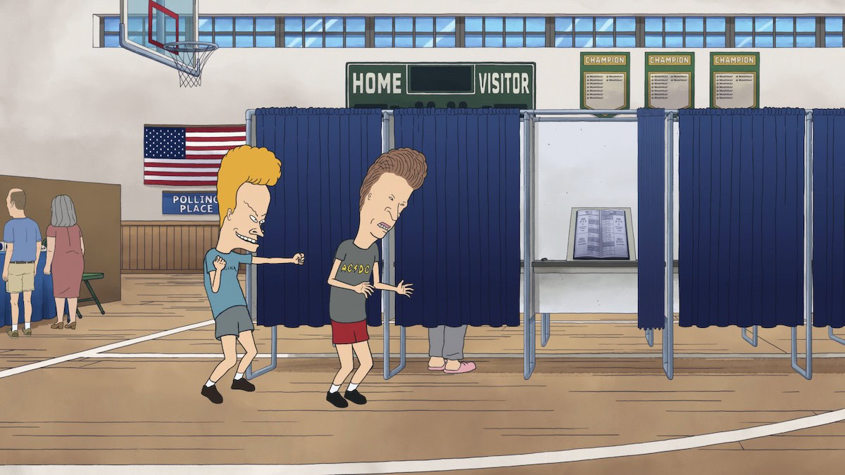 Beavis &amp; Butt-Head in a school gym