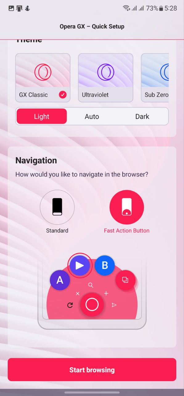 Opera GX Navigation 1