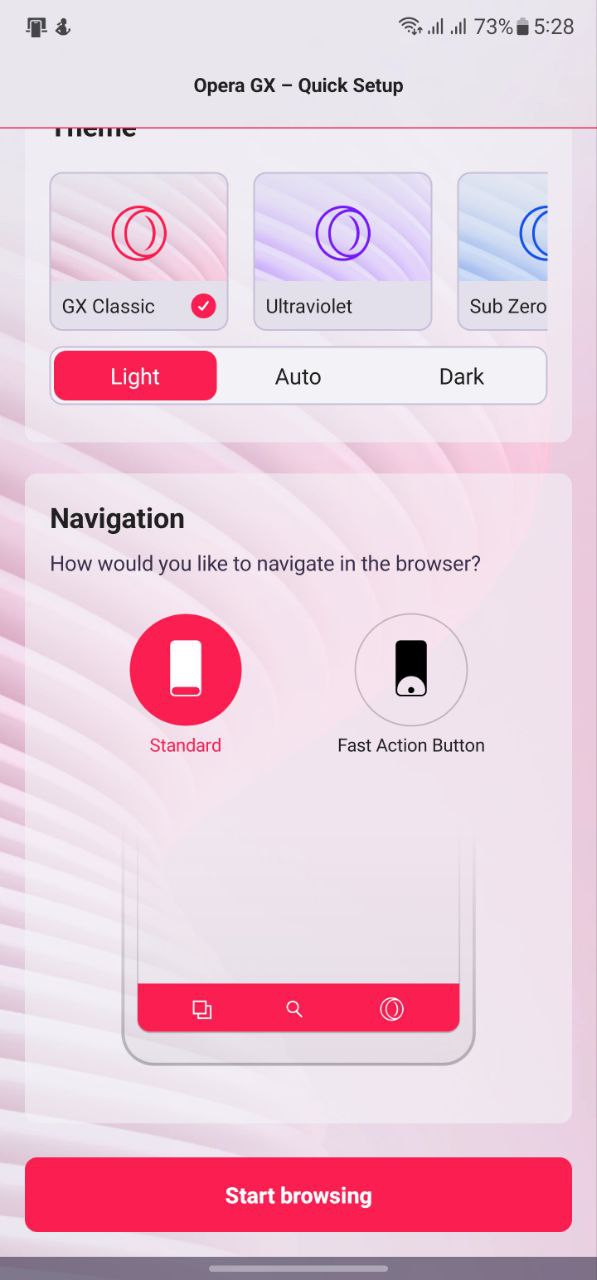 Opera GX Navigation 2