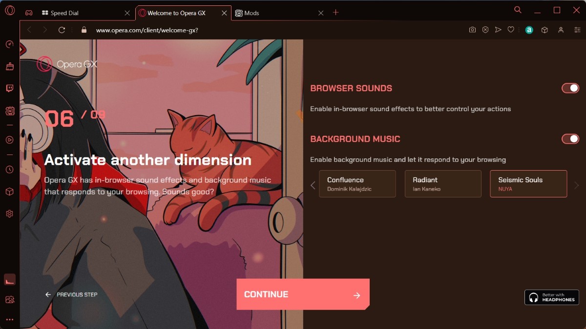 Opera's browser for gamers adds ambient music to keep you in your