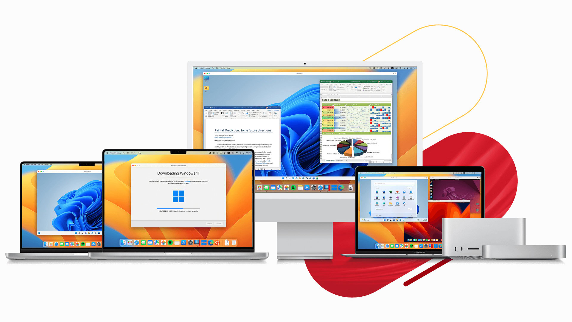 Parallels on many Mac computers