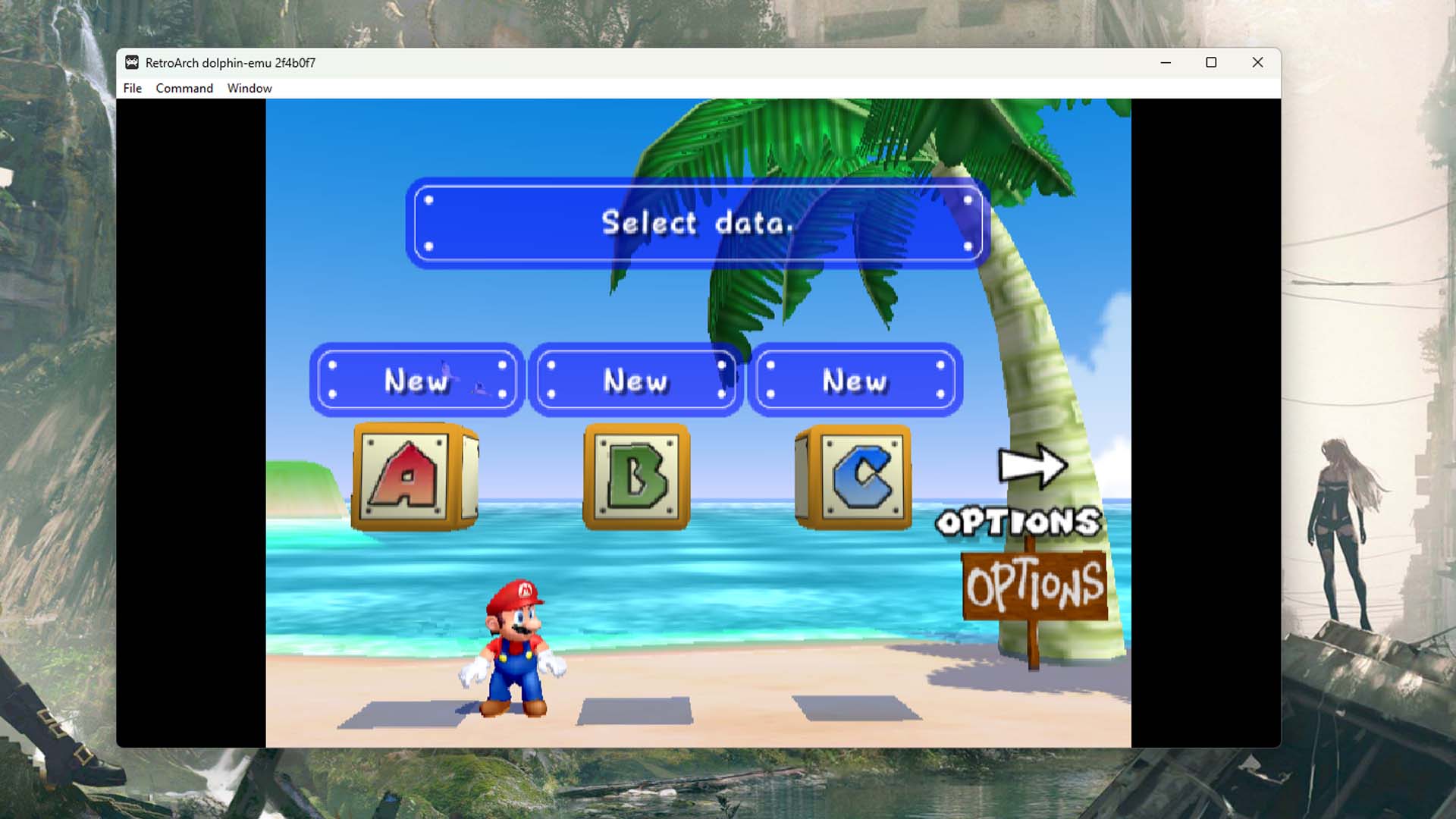 RetroArch Mario Sunshine screenshot 2023