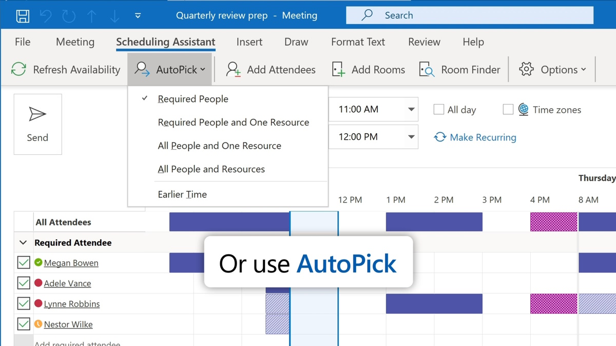 Scheduling a meeting in Outlook using Microsoft Teams 4