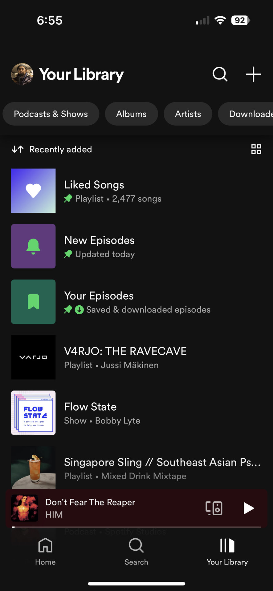 Spotify library