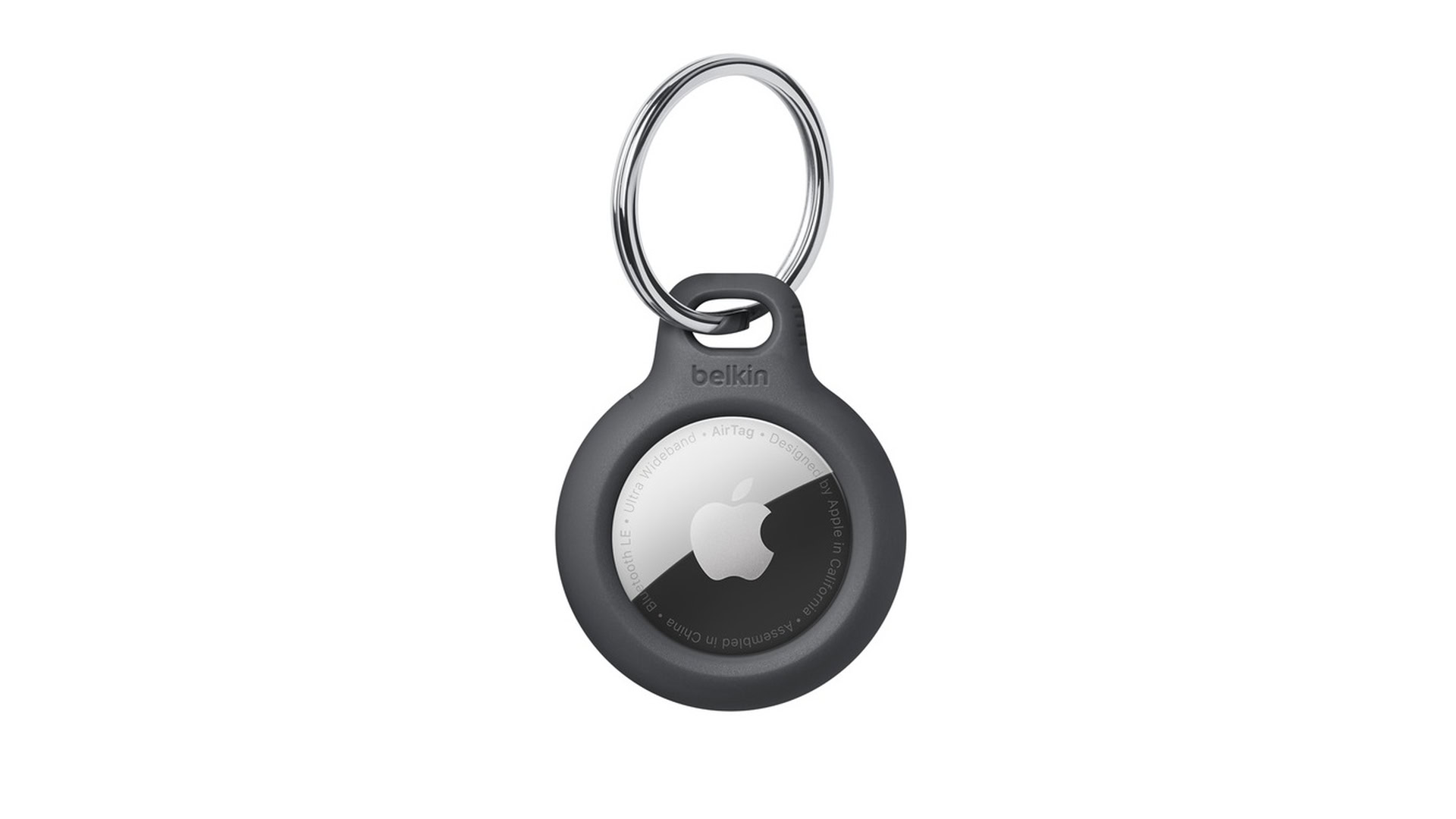 Secure AirTag Holder with Key Ring, AirTag Keychain