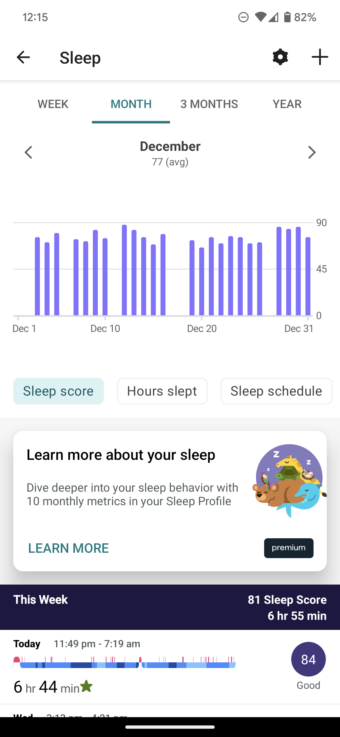 fitbit sleep tracking monthly missing days 1
