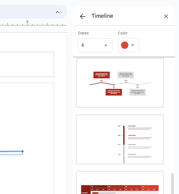 google slides timeline templates