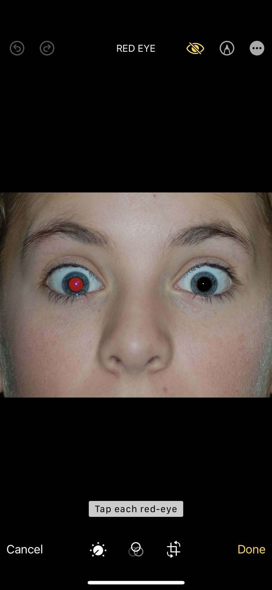 red eye correction