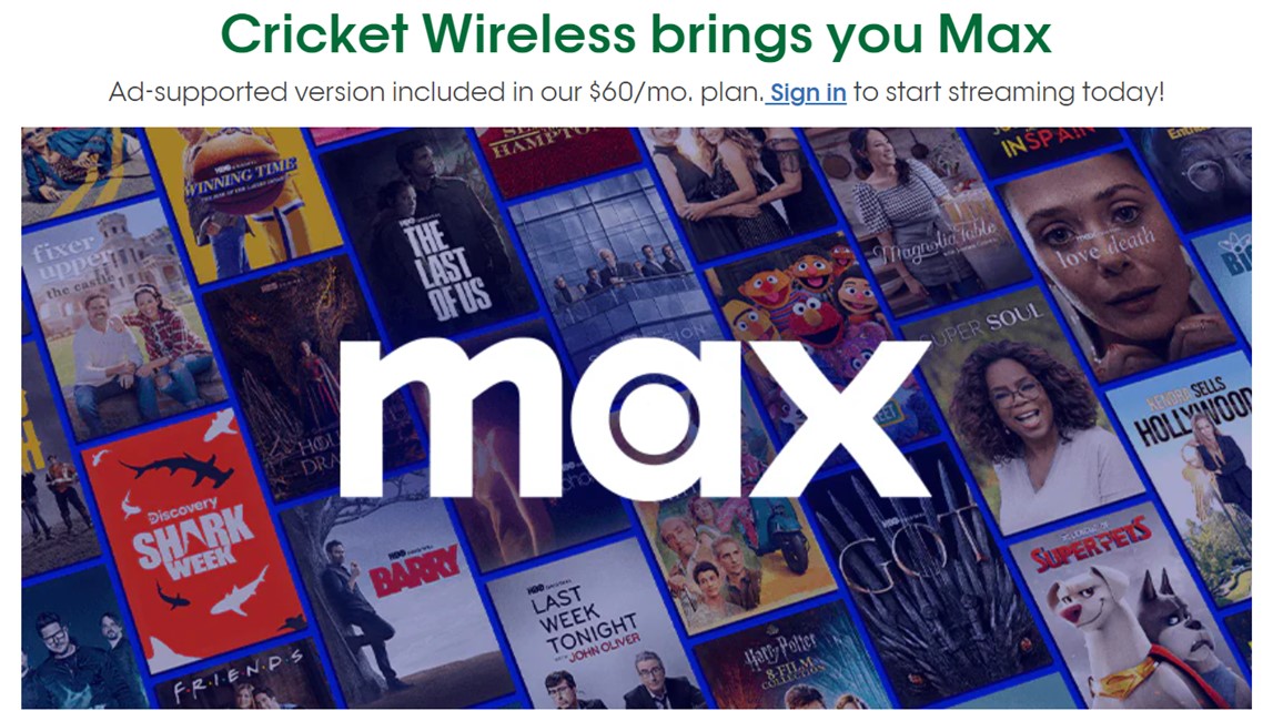 Cricket Wireless Max Deal