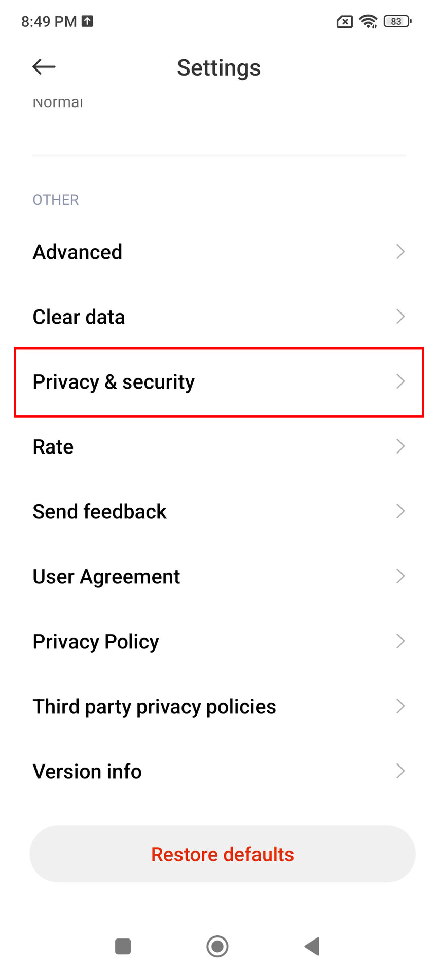 Disable ads in Xiaomi Mi Browser (3)
