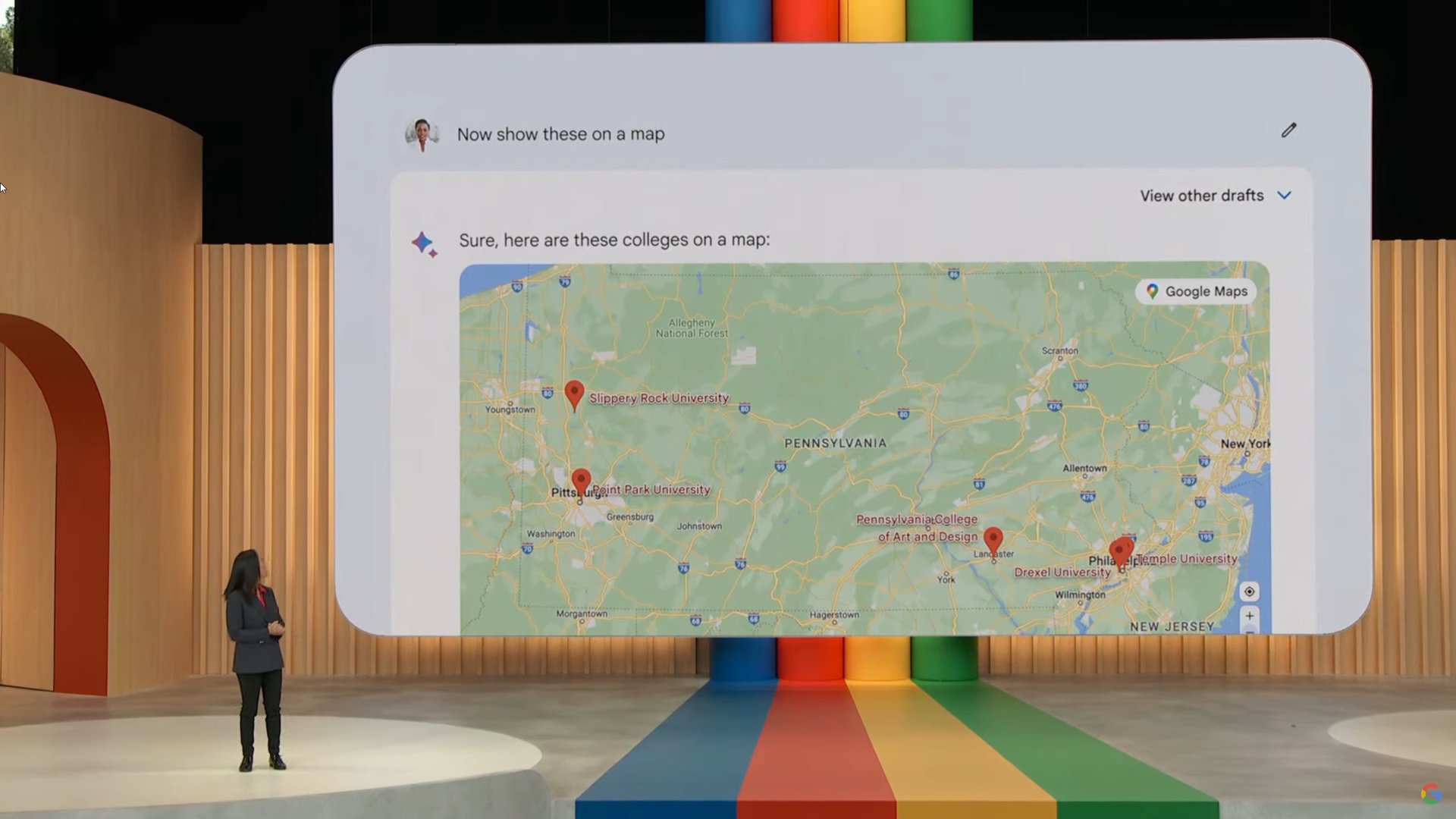 Google IO 2023 bard using google maps 3