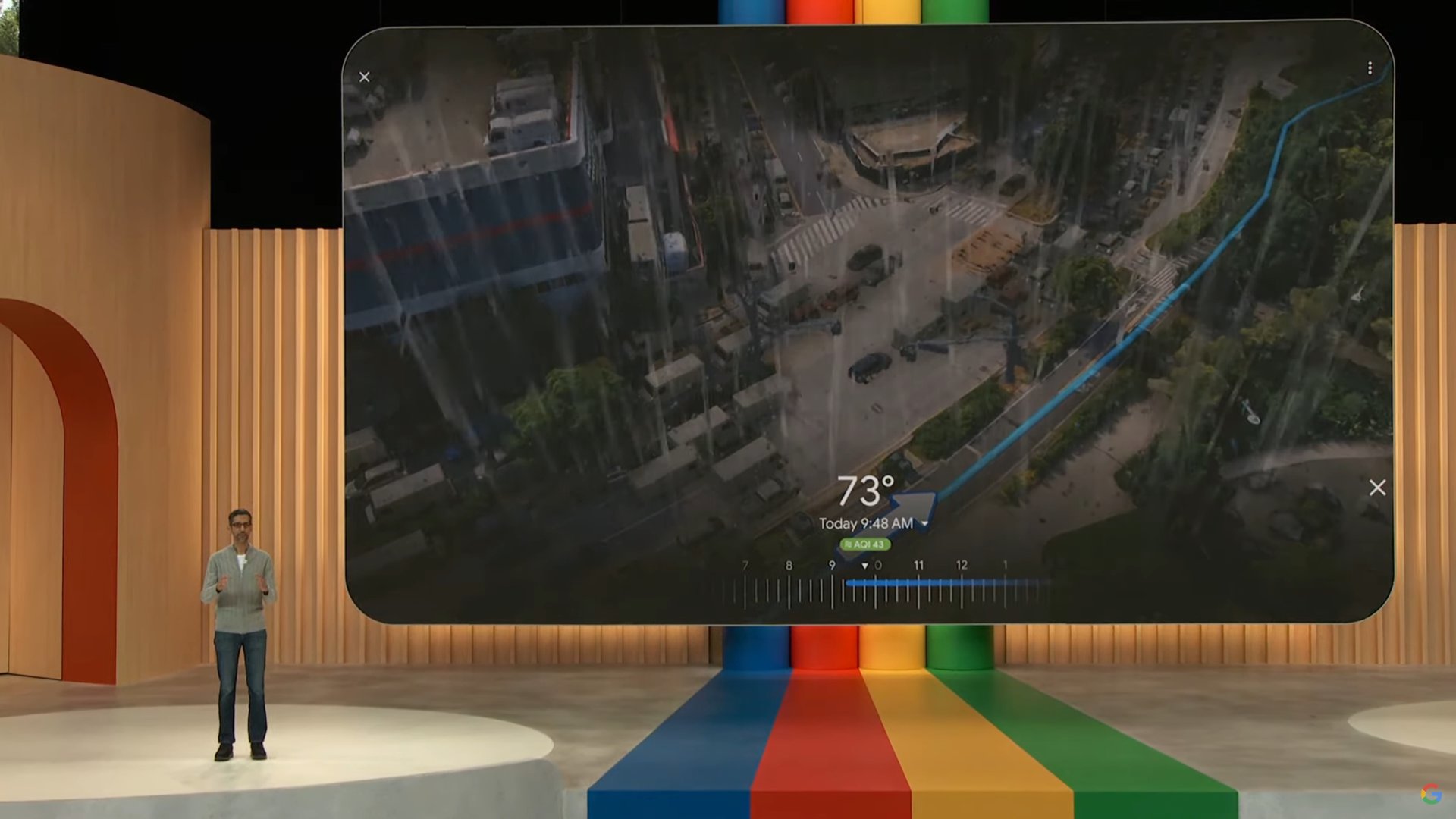 Google IO 2023 imersive view for routes 3