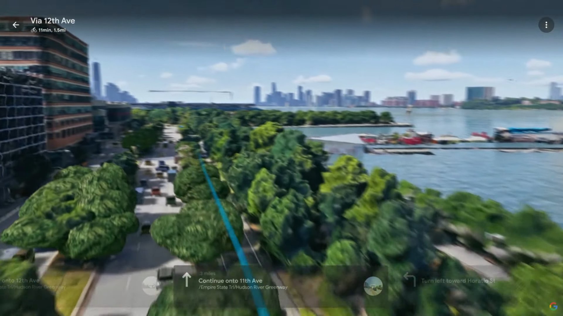 Google IO 2023 imersive view for routes