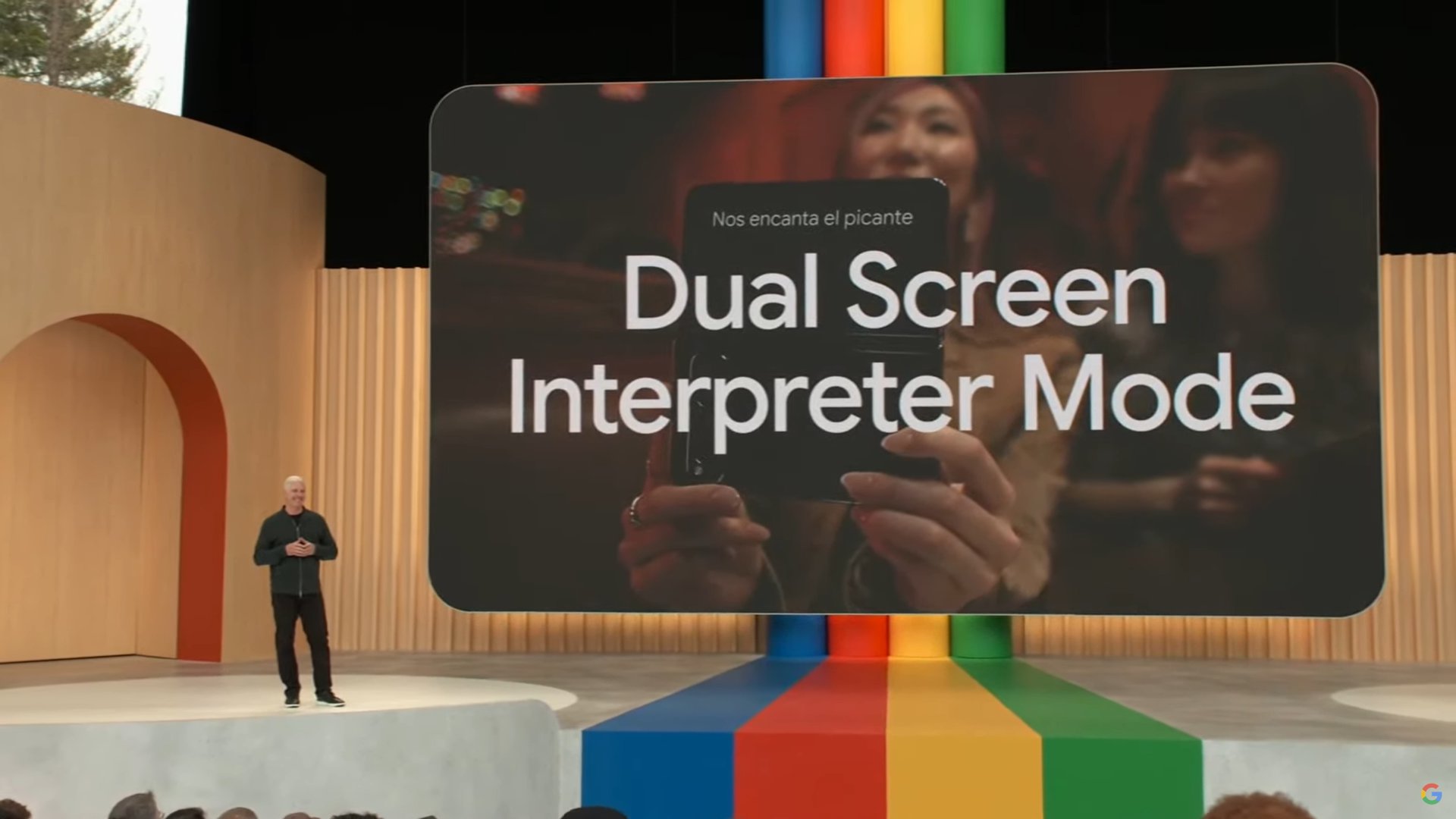 Google IO 2023 pixel fold interpreter mode 2