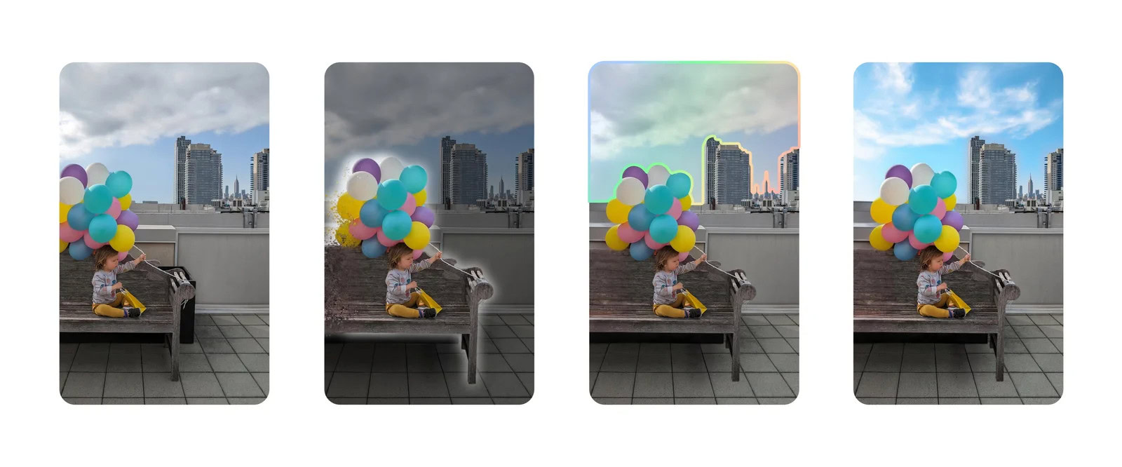 Globos en Google Photos Magic Editor