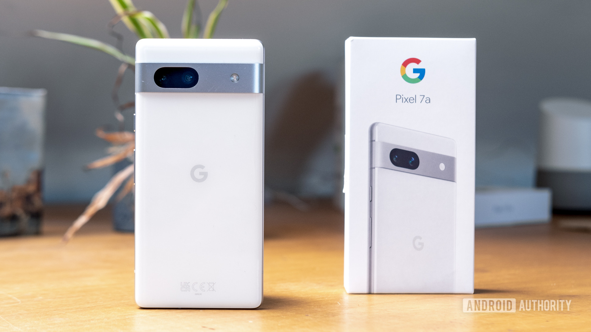 Google Pixel 7a back with box