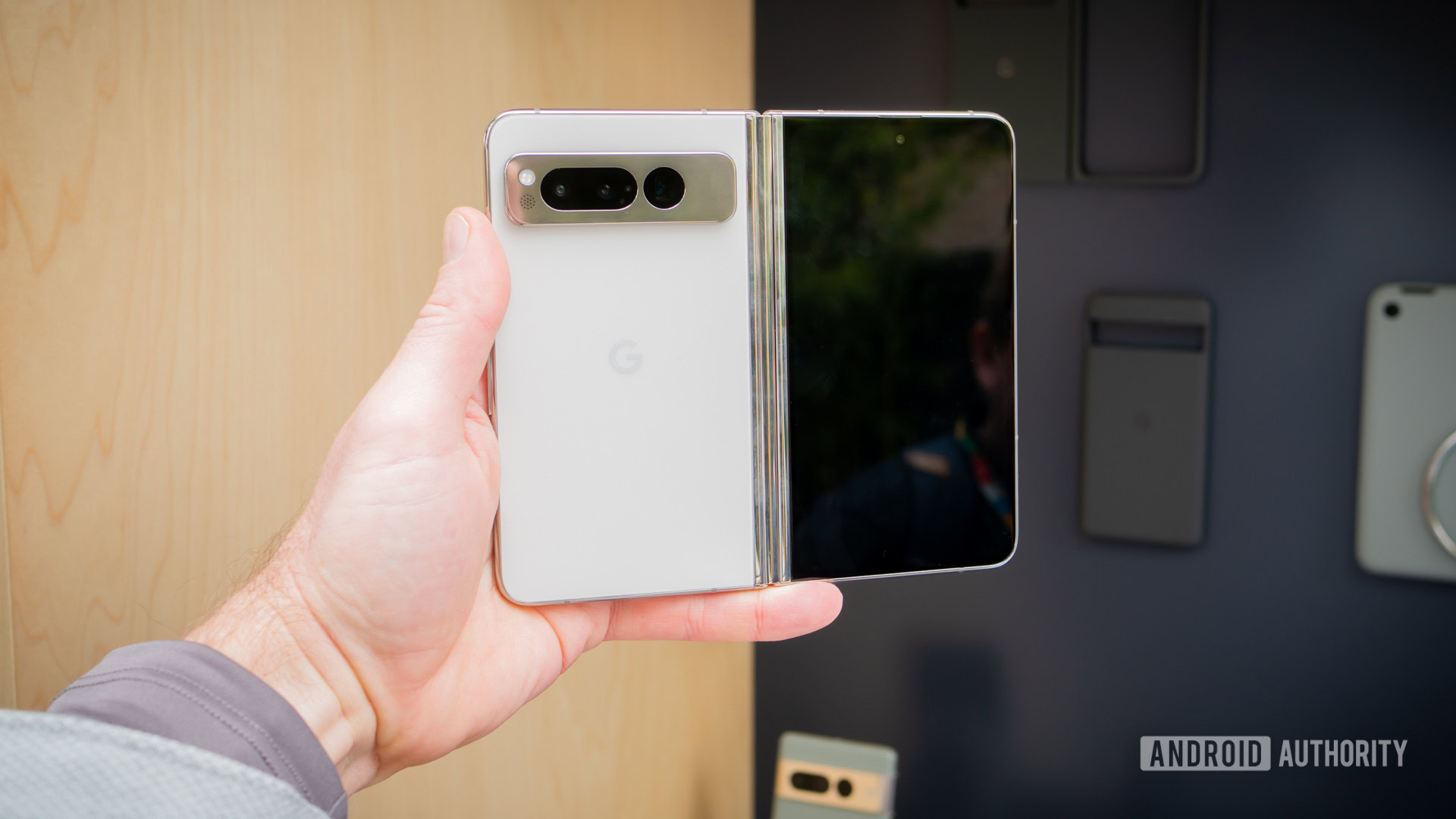 Google Pixel Fold on hand 2