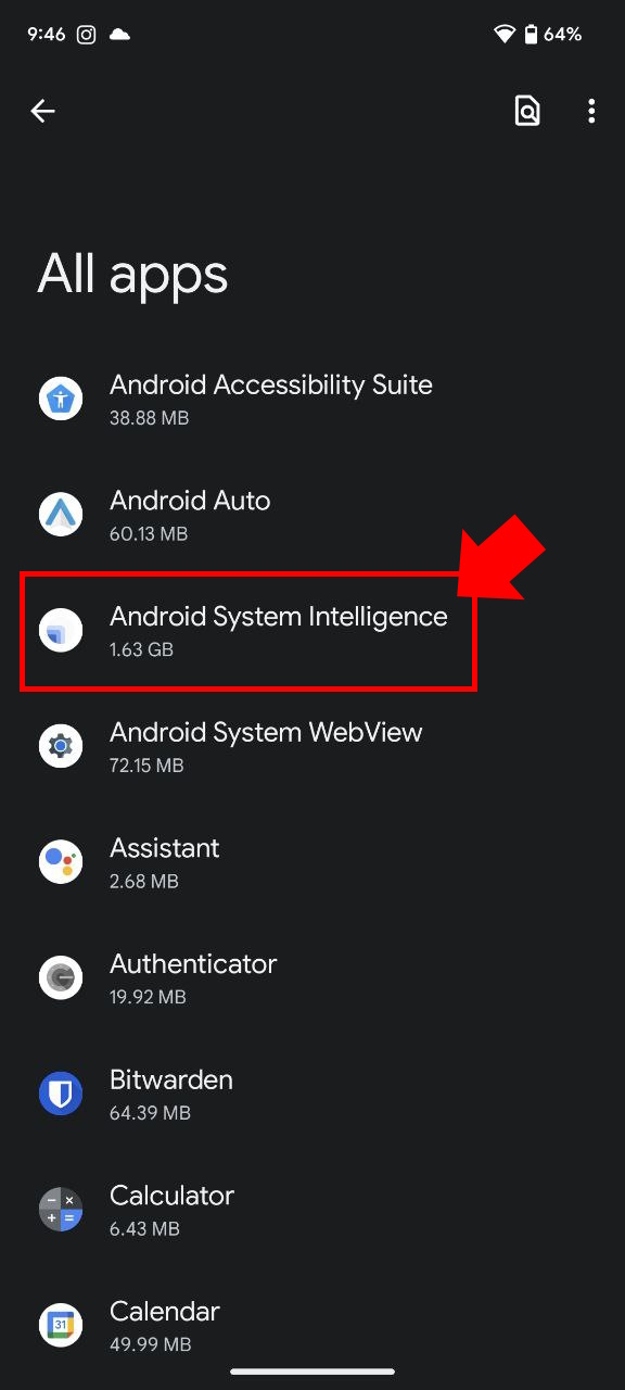 How to disable Android System Intelligence app 3