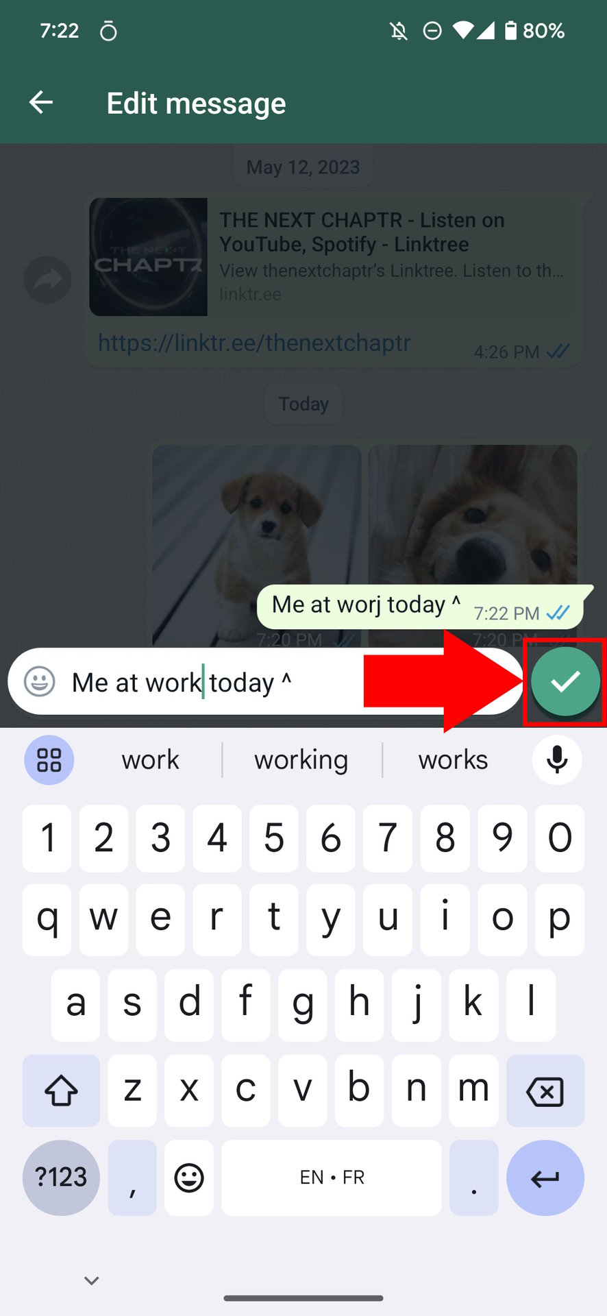 How to edit messages on WhatsApp 4