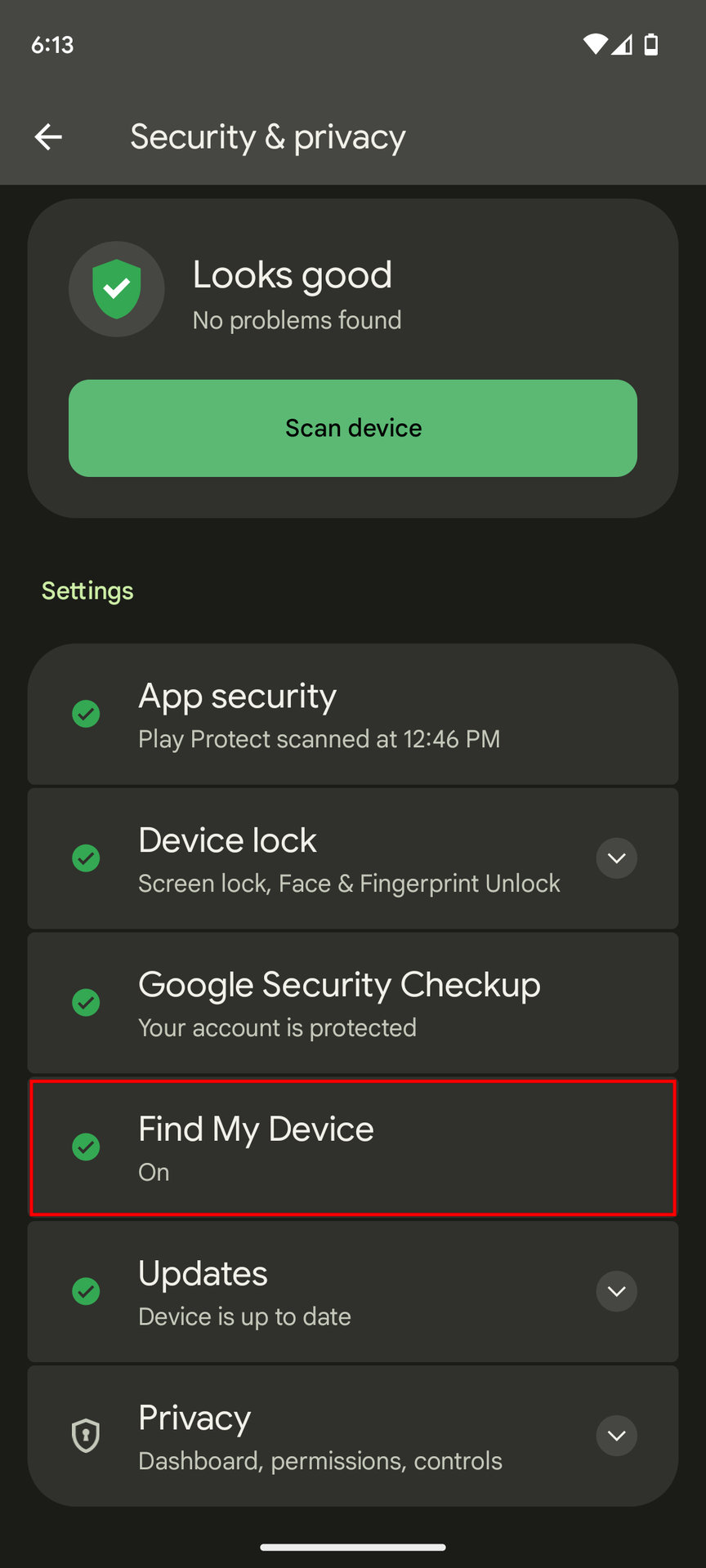 How to enable Find My Device 2 - Factory reset Pixel 7a