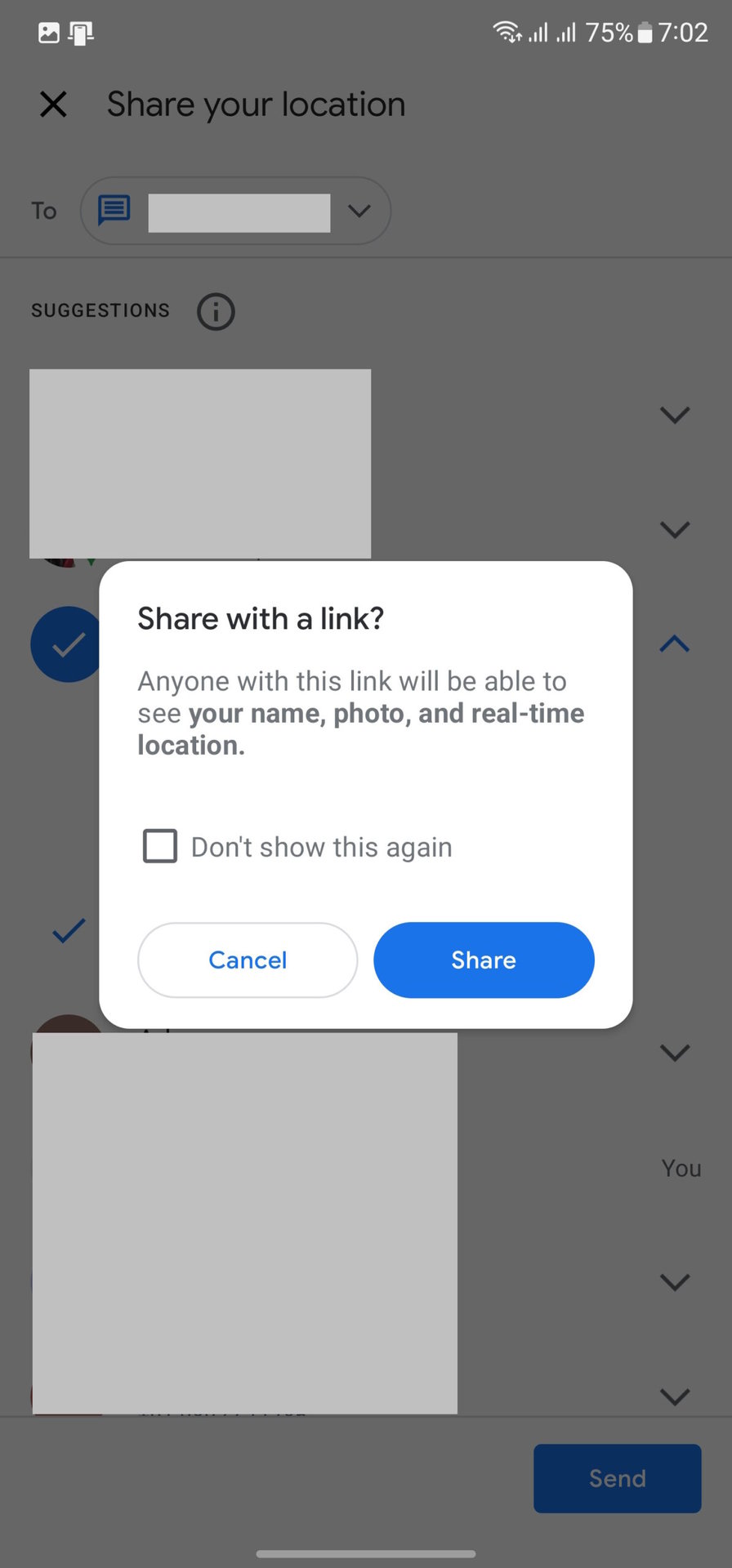 How to share location on Google Maps 6