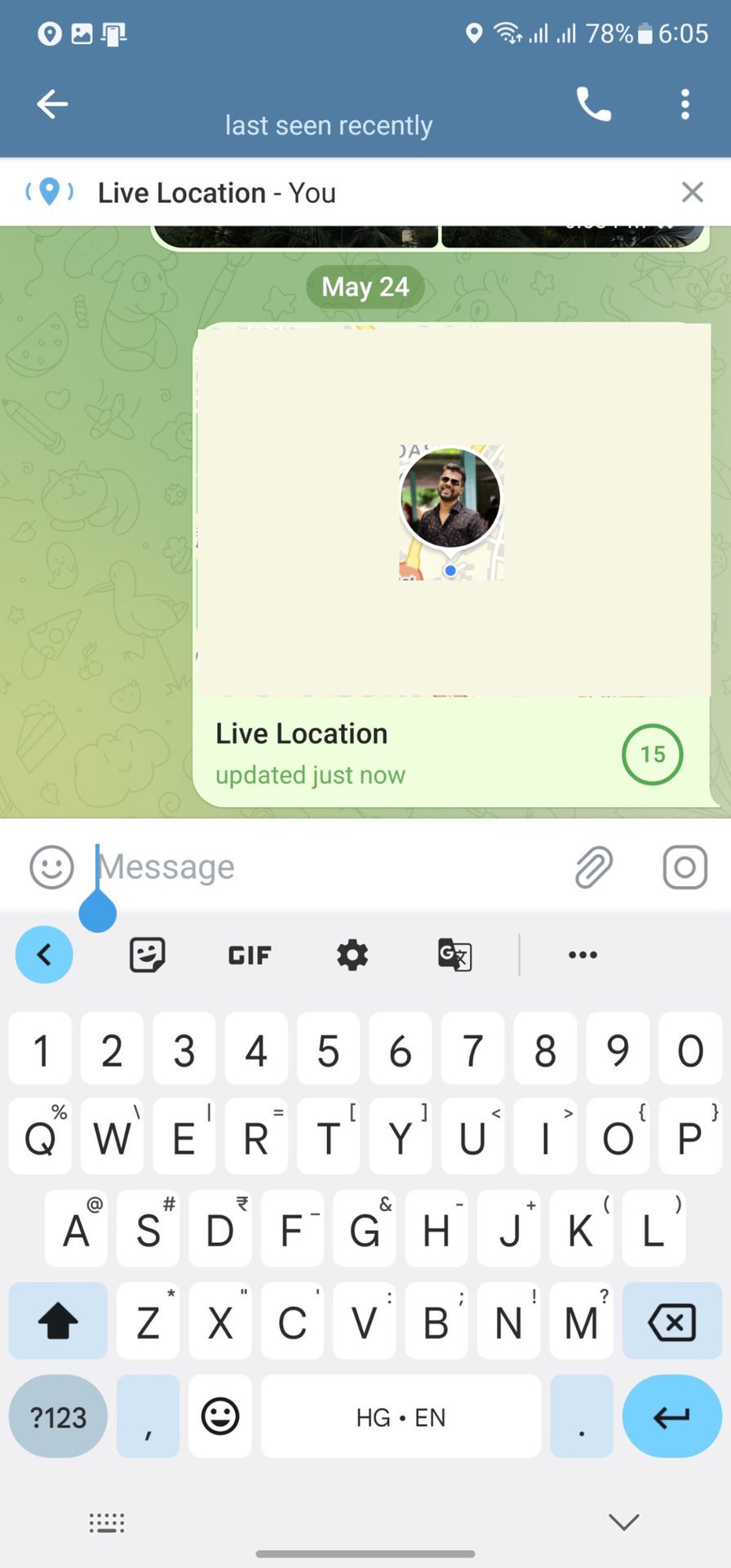 How to share location on Telegram 6
