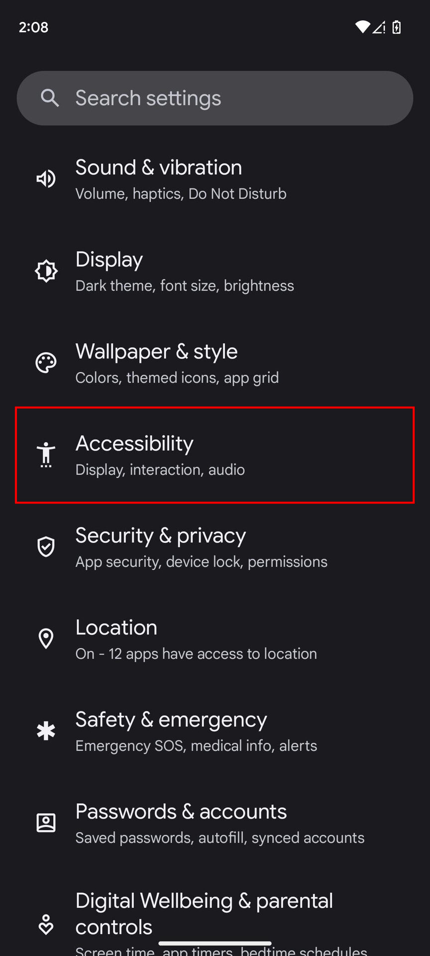 How to take a screenshot using the Accessibility menu (1)