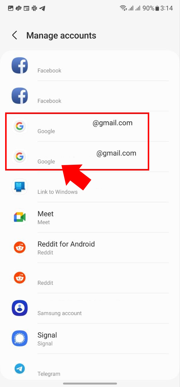How to transfer contacts on Android Google account sync 3
